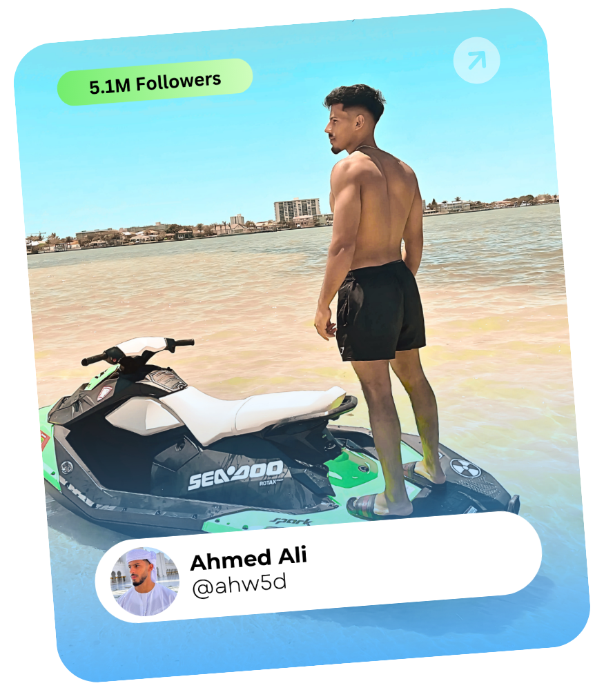 Ahmed Ali — 5.1M Followers
