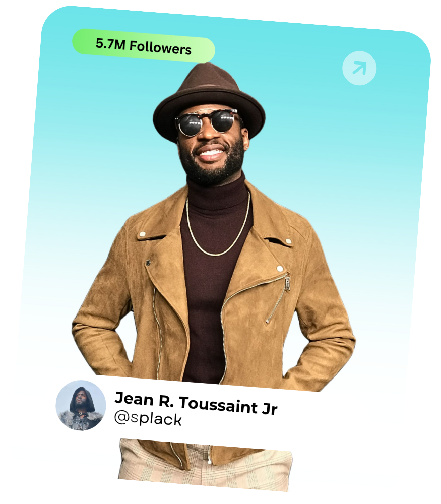 Jean R. Toussaint Jr — 5.7M Followers